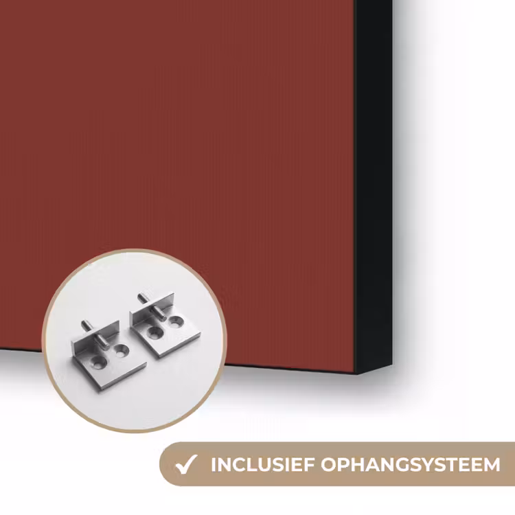Rustic - Terracotta - Rood Textielframe zwart klein 947 -USP_ophangsysteemNL