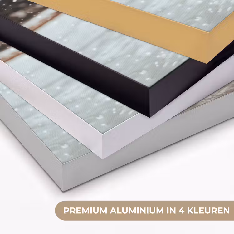 Schaatsen - IJs - Winter - Sneeuw Textielframe zwart klein -USP_kleurenNL