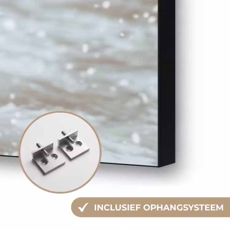 Schaatsen - IJs - Winter - Sneeuw Textielframe zwart klein -USP_ophangsysteemNL