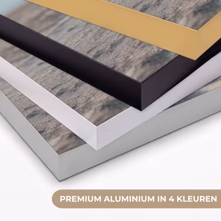 Scheepsstuur - Hout - Bruin - Zand Textielframe zwart klein -USP_kleurenNL