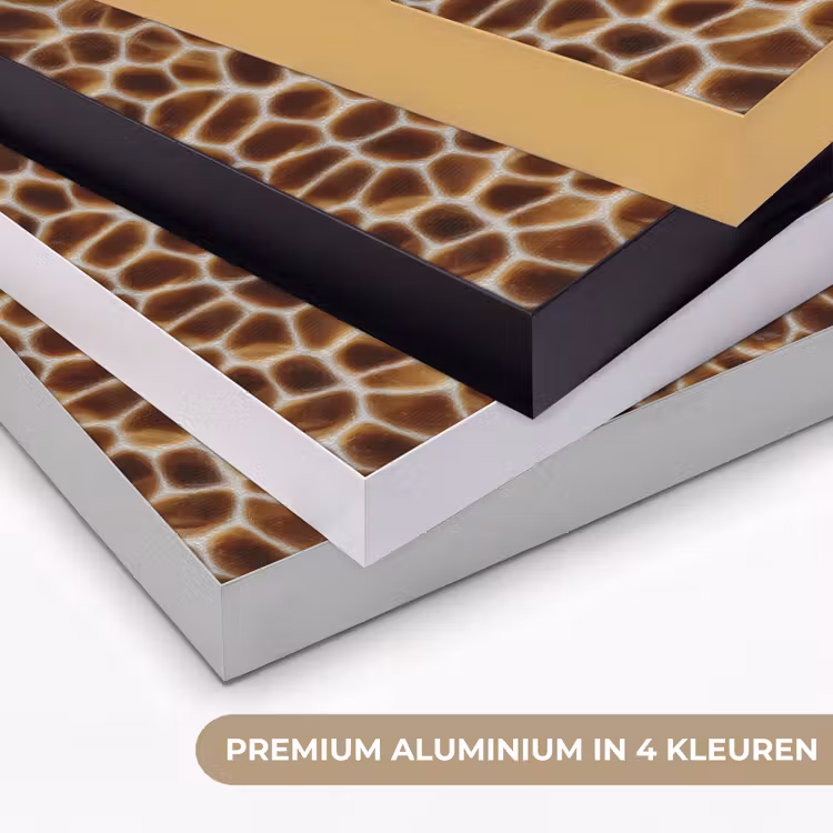 Schildpad - Bruin - Patroon Textielframe zwart klein 947 -USP_kleurenNL