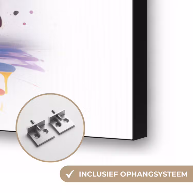Schoenen - Graffiti - Wit - Kleuren Textielframe zwart klein -USP_ophangsysteemNL