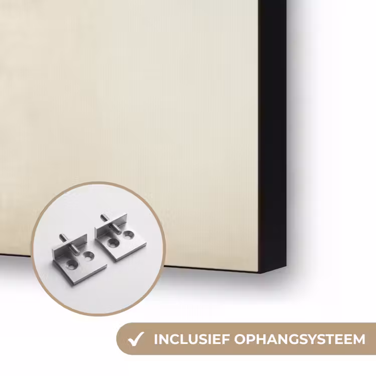Schubben - Rood - Vis - Vinnen Textielframe zwart klein -USP_ophangsysteemNL