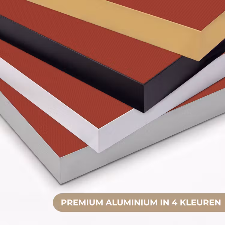 Schuin - Loveyou - Rood Textielframe zwart klein -USP_kleurenNL