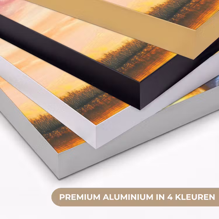 Seizoenen - Kunst - Boom - Herfst - Winter Textielframe zwart klein -USP_kleurenNL