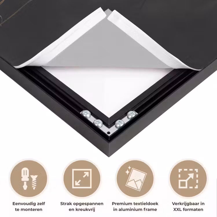Siergras - Pluimen - Verlichting - Zwart Textielframe zwart klein -USP_feed_closeupNL