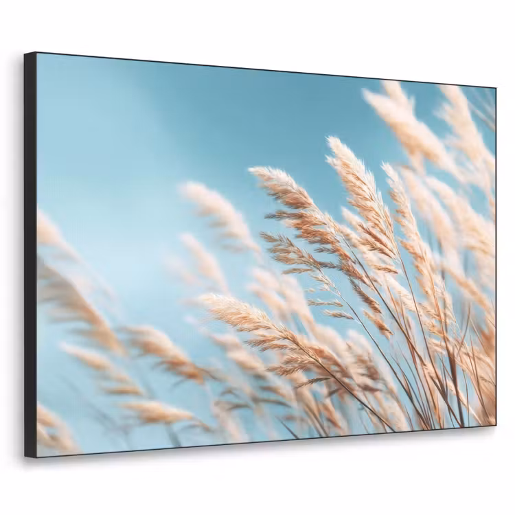 Siergras - Wind - Lichtbruin Textielframe - compleet frame klein -3d