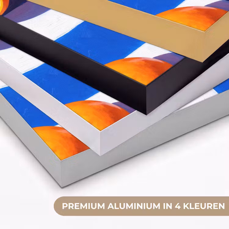 Art frame - Sinaasappel - Geruit - Eten - Sinaasappel - Geruit - Eten Textielframe zwart klein