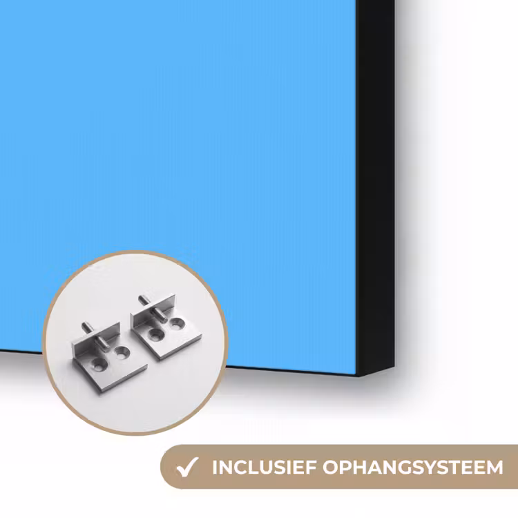 Sky - Blue - Blauw Textielframe zwart klein 947 -USP_ophangsysteemNL