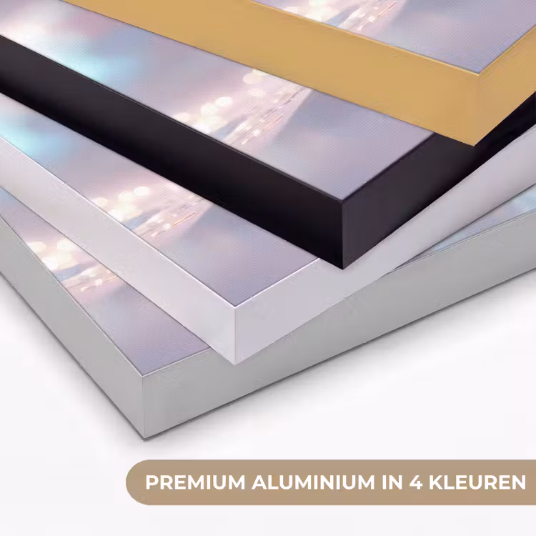 Slak - Disco - Mozaïek - Blauw Textielframe zwart klein -USP_kleurenNL