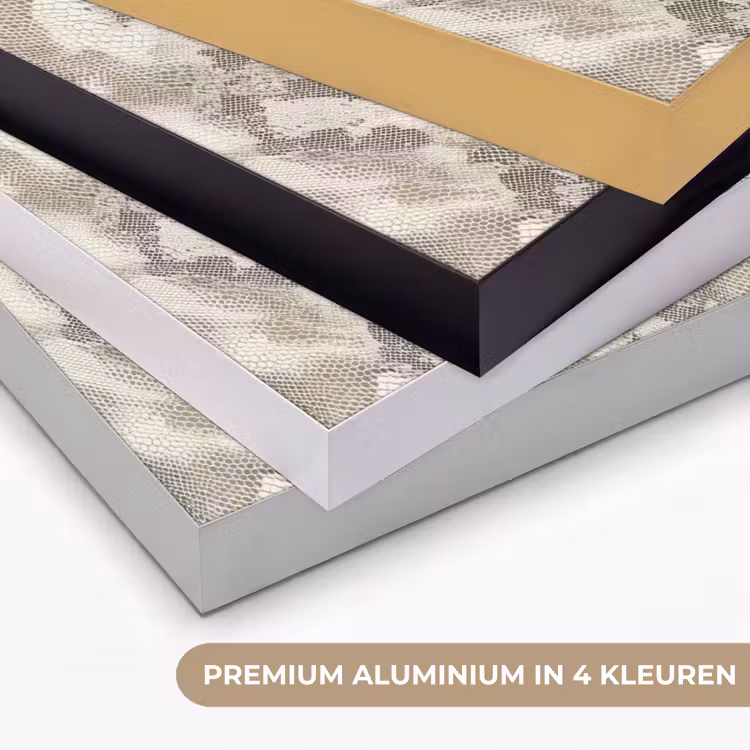 Slang - Patroon - Taupe Textielframe zwart klein 947 -USP_kleurenNL