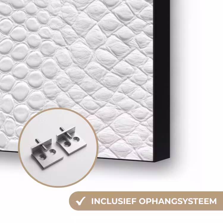Slang - Patroon - Wit Textielframe zwart klein 947 -USP_ophangsysteemNL