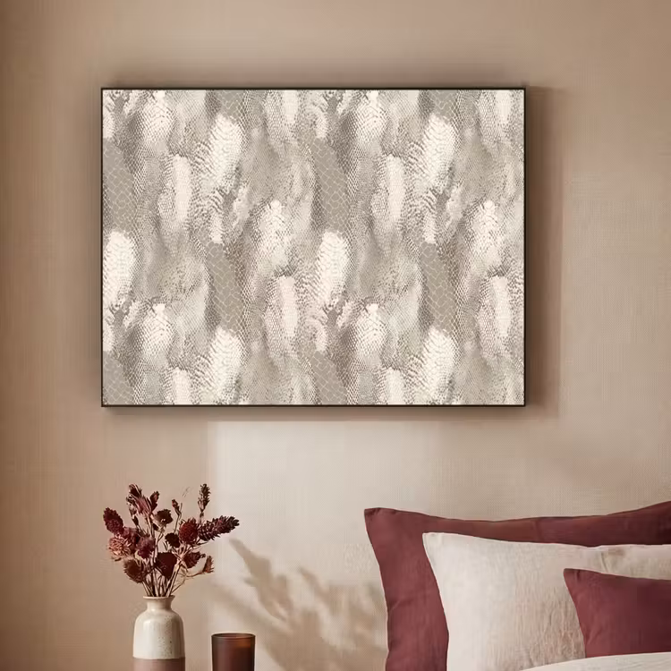 Slang - Textuur - Zand Textielframe zwart klein 947 -sfeer1