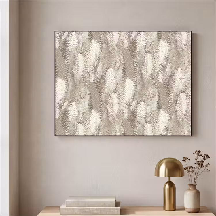 Slang - Textuur - Zand Textielframe zwart klein 947 -sfeer2