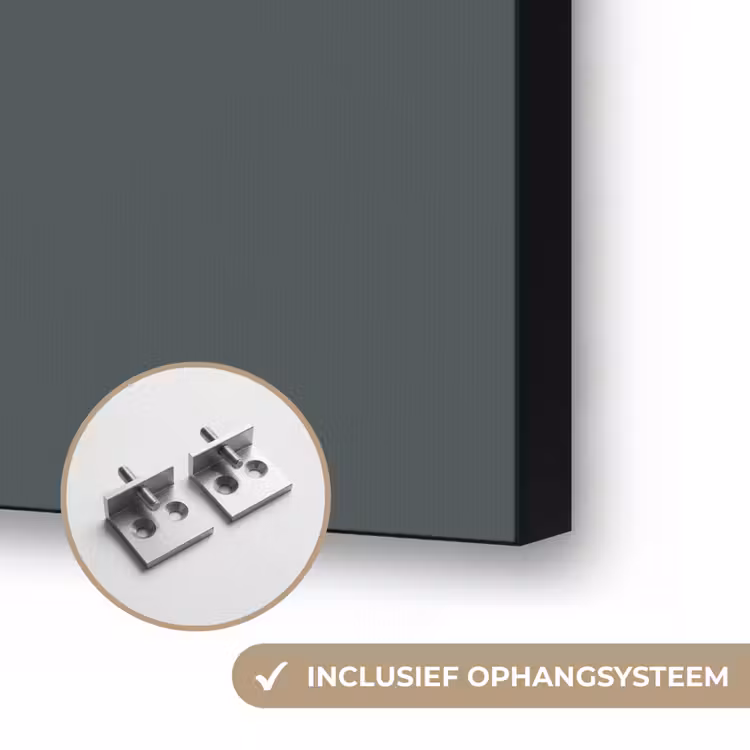 Slate - Millstone - Grijs Textielframe zwart klein 947 -USP_ophangsysteemNL