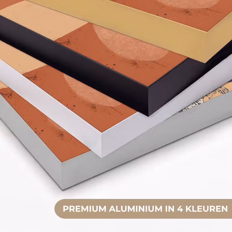Sleutel - G - Abstract - Beige Textielframe zwart klein -USP_kleurenNL