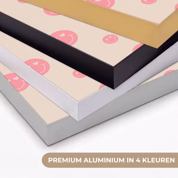 Smiley - Hart - Ogen - Patroon Textielframe zwart klein 947 -USP_kleurenNL
