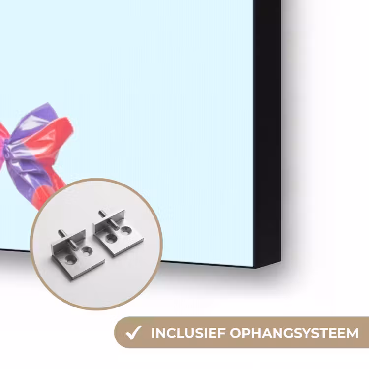Snoepjes - Realistisch - Kleurrijk Textielframe zwart klein -USP_ophangsysteemNL