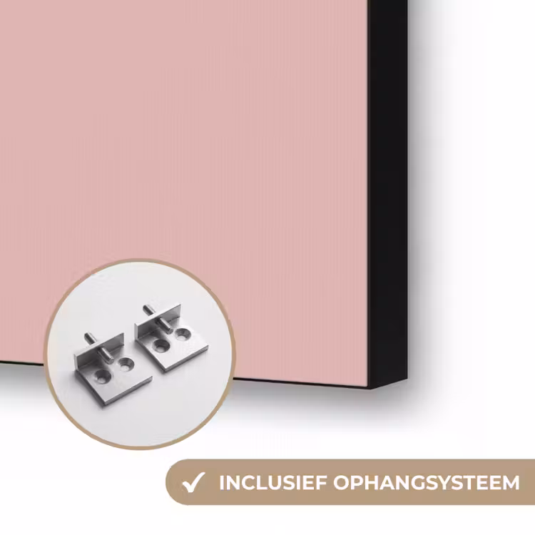 Soft - Blush - Roze Textielframe zwart klein 947 -USP_ophangsysteemNL