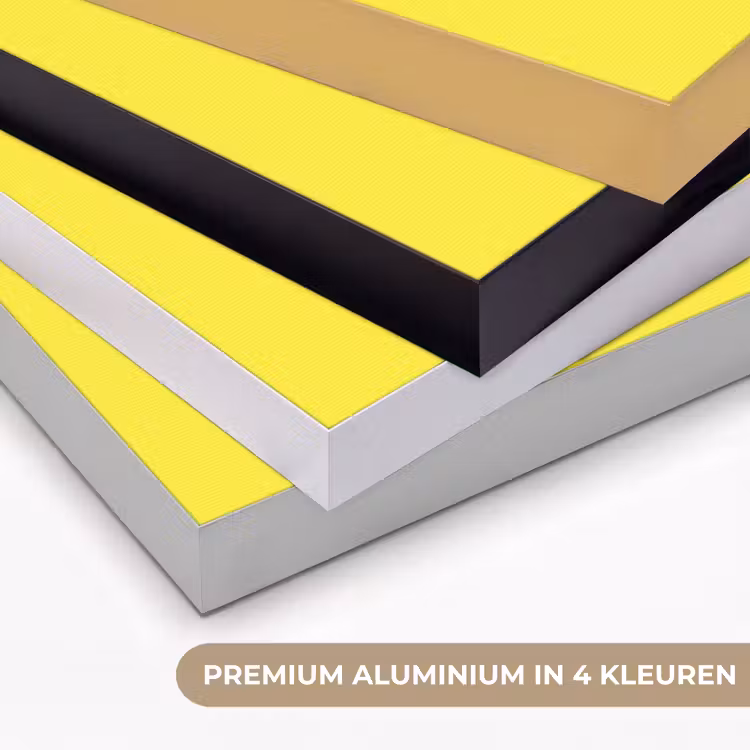 Soft - Custard - Geel Textielframe zwart klein 947 -USP_kleurenNL