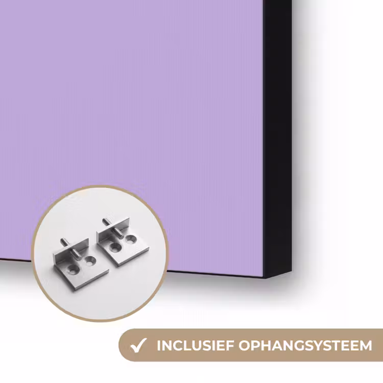 Soft - Lavender - Paars Textielframe zwart klein 947 -USP_ophangsysteemNL