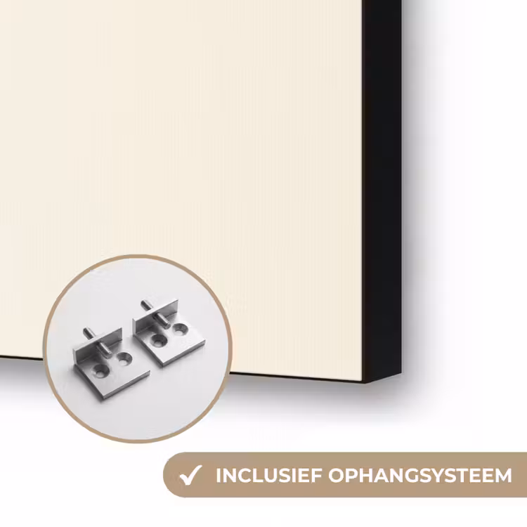 Speelkaart - Hartenkoningin - Bloemen - Hartjes Textielframe zwart klein -USP_ophangsysteemNL