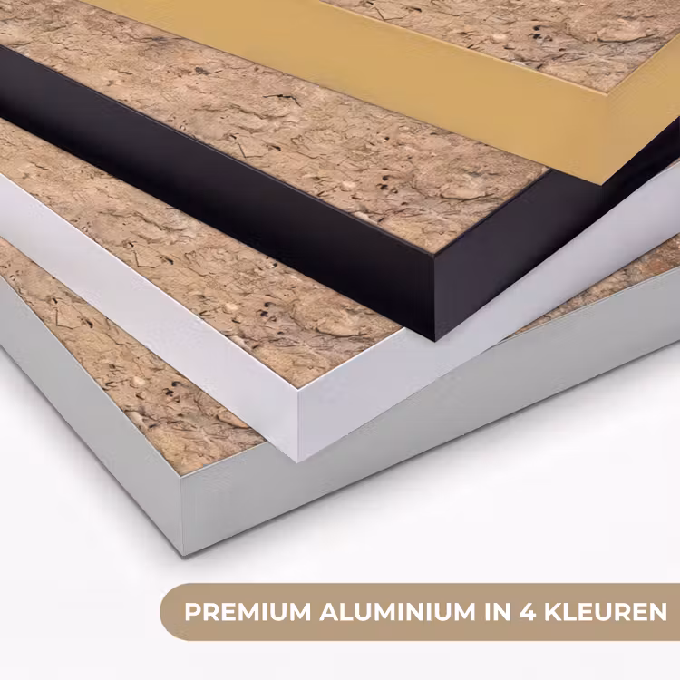 Steen - Natuur - Textuur - Abstract - Bruin Textielframe zwart klein -USP_kleurenNL
