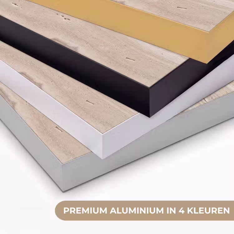 Steen - Patroon - Textuur - Natuurlijk - Beige Textielframe zwart klein -USP_kleurenNL