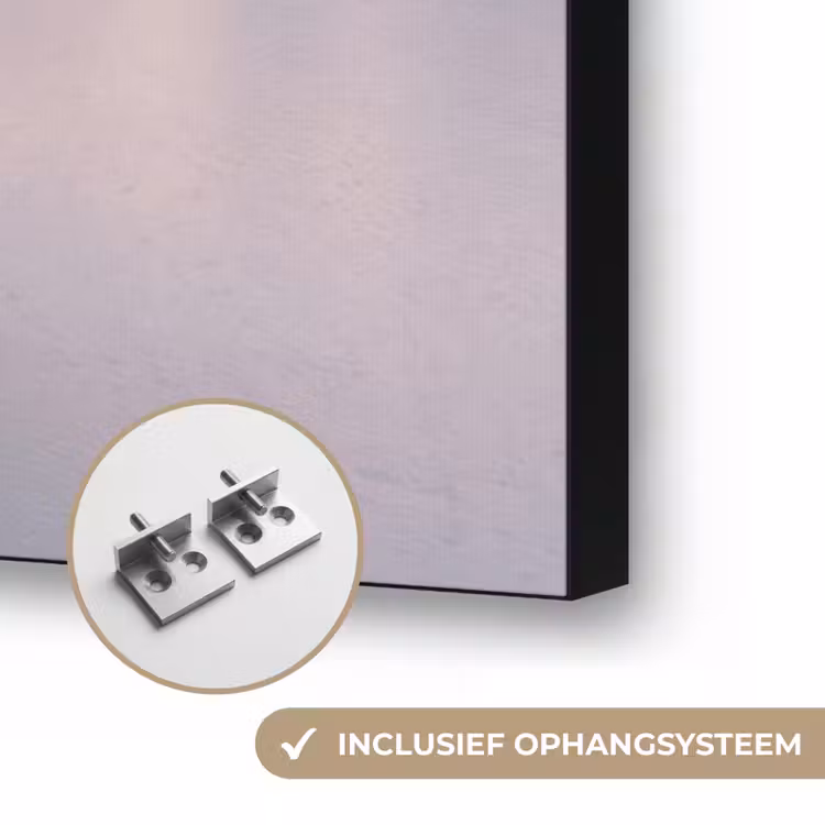 Steiger - Meer - Mist - Winter - Serene Textielframe zwart klein -USP_ophangsysteemNL