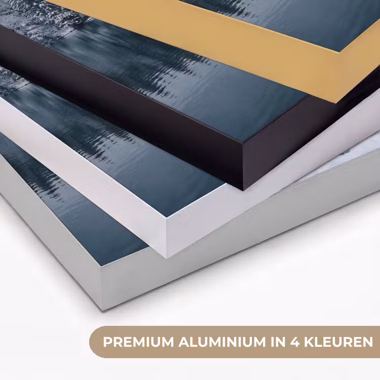 Steiger - Meer - Sneeuw - Bergen - Rustgevend Textielframe zwart klein -USP_kleurenNL