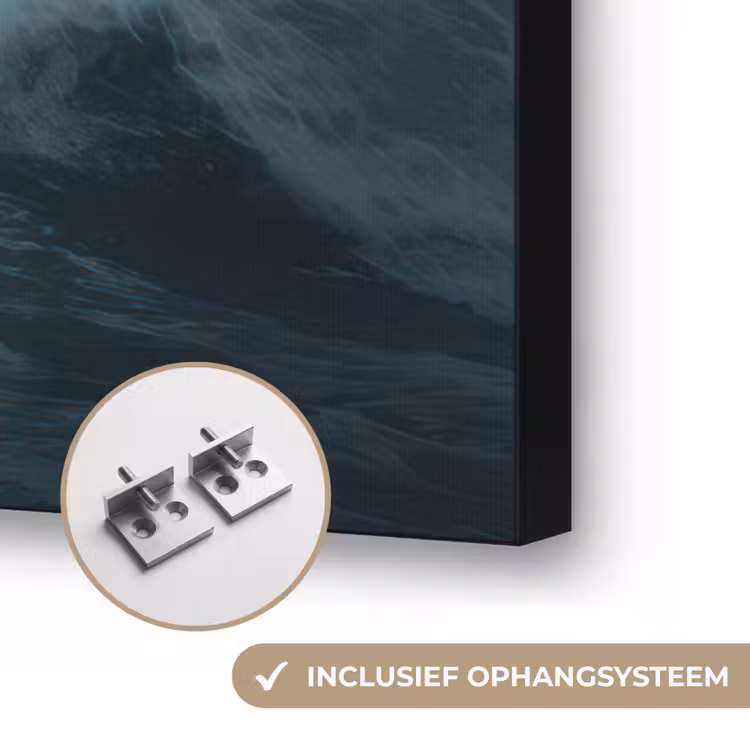 Steiger - Storm - Golven Textielframe zwart klein -USP_ophangsysteemNL