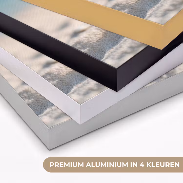 Stenen - Stapel - Zand - Zee Textielframe zwart klein -USP_kleurenNL