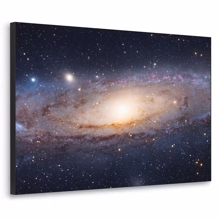 Art frame - Sterrenstelsel - Ruimte - Kosmos - Sterrenstelsel - Ruimte - Kosmos Textielframe zwart klein