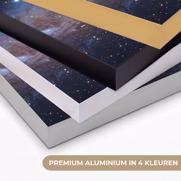 Art frame - Sterrenstelsel - Ruimte - Kosmos - Sterrenstelsel - Ruimte - Kosmos Textielframe zwart klein