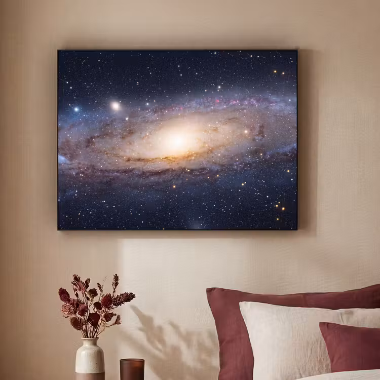 Art frame - Sterrenstelsel - Ruimte - Kosmos - Sterrenstelsel - Ruimte - Kosmos Textielframe zwart klein