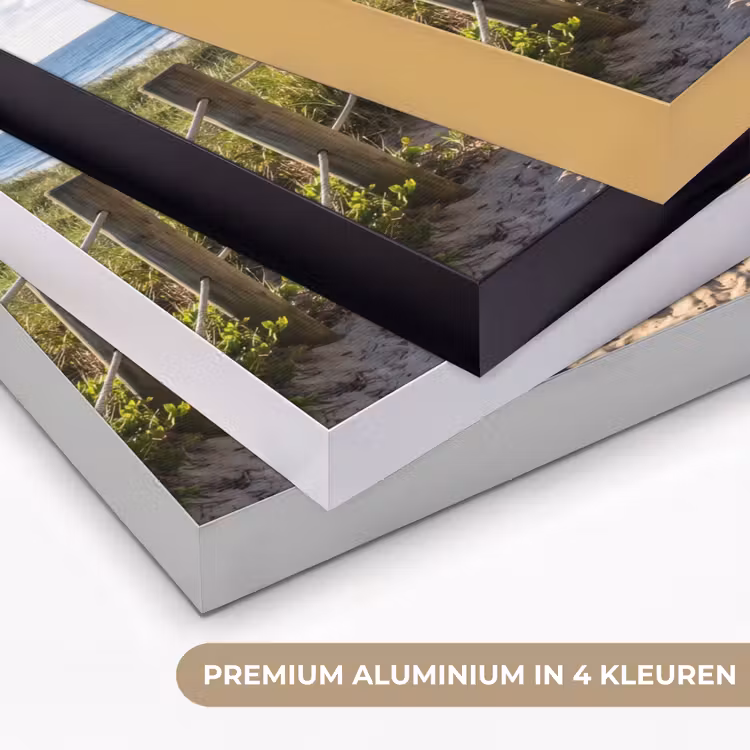 Strand - Zandpad - Oceaan - Natuur Textielframe zwart klein -USP_kleurenNL