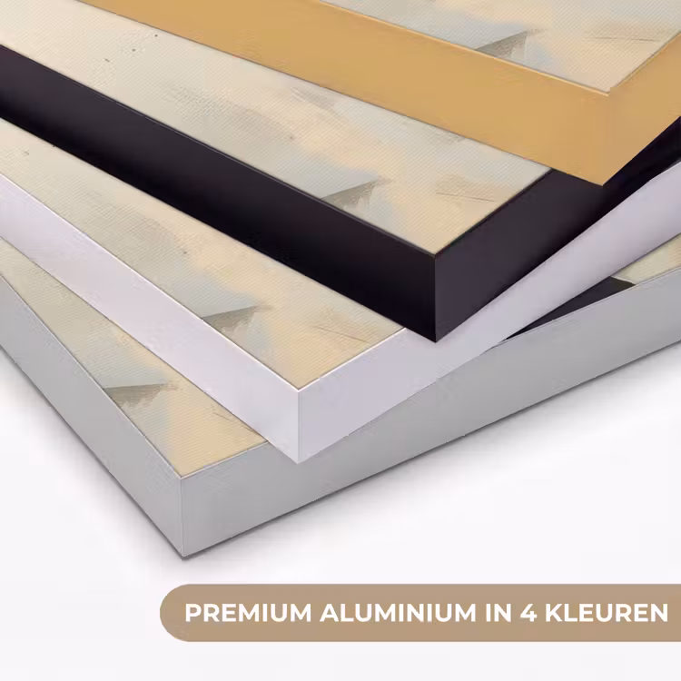 Street art - Banksy - Ballon - Graffiti - Hart Textielframe zwart klein -USP_kleurenNL