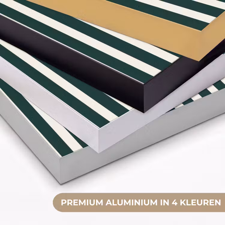 Strepen - Klassiek - Groen Textielframe zwart klein 947 -USP_kleurenNL