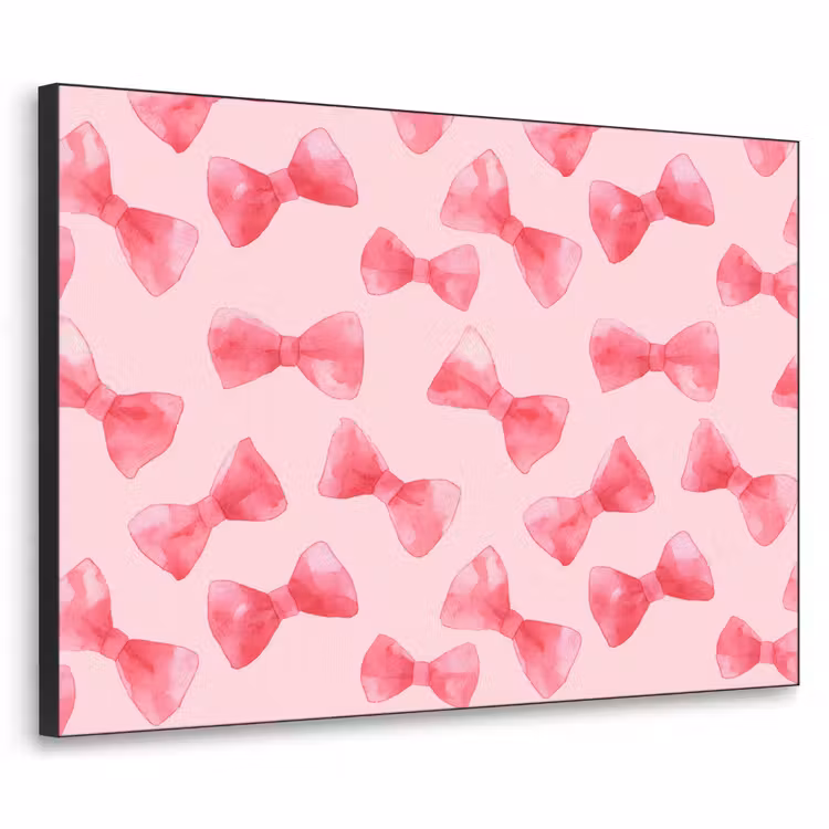 Strikken - Aquarel - Roze Textielframe zwart klein 947 -3d