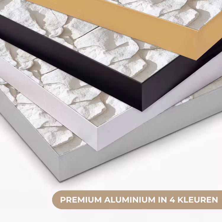 Structuur - Rots - Wit Textielframe zwart klein 947 -USP_kleurenNL