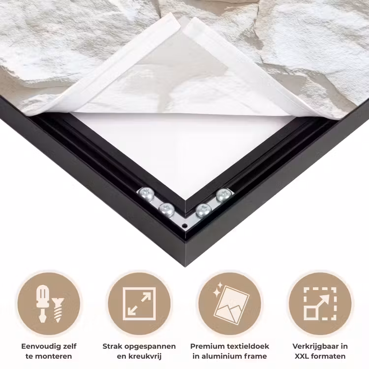 Structuur - Rots - Wit Textielframe zwart klein 947 -USP_feed_closeupNL