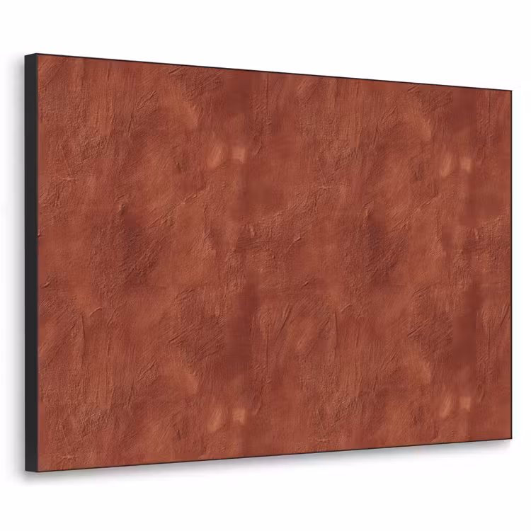 Stucwerk - Textuur  - Terracotta Textielframe zwart klein 947 -3d