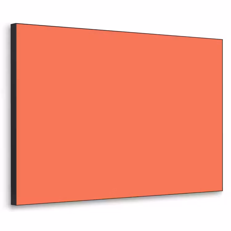 Sunset - Salmon - Oranje Textielframe zwart klein 947 -3d