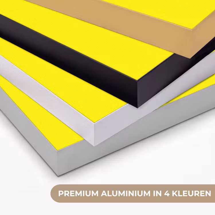 Sunshine - Glow - Geel Textielframe zwart klein 947 -USP_kleurenNL