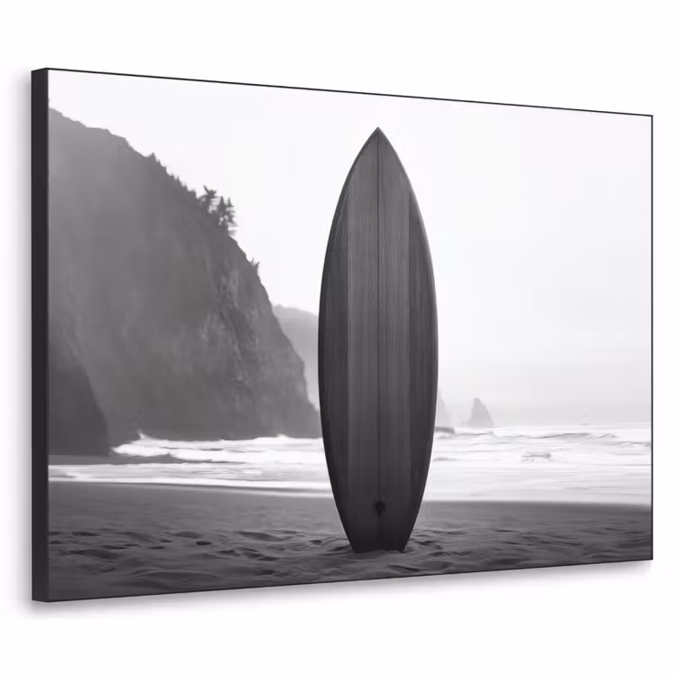 Surfplank - Zand - Zee Textielframe - compleet frame klein -3d