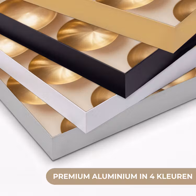 Symmetrisch - Goud - Brons - Balans Textielframe zwart klein -USP_kleurenNL
