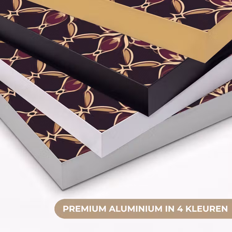 Symmetrisch - Tegel - Burgundy Textielframe zwart klein 947 -USP_kleurenNL