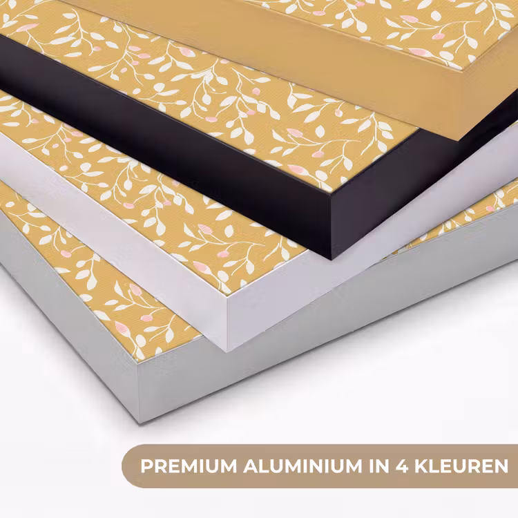 Takjes - Patroon - Oker Textielframe zwart klein 947 -USP_kleurenNL