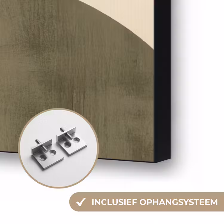 Takken - Vormen - Abstract Textielframe zwart klein -USP_ophangsysteemNL