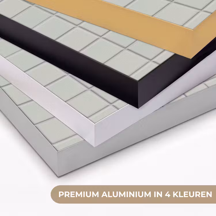 Tegel - Patroon - Lichtgroen Textielframe zwart klein 947 -USP_kleurenNL